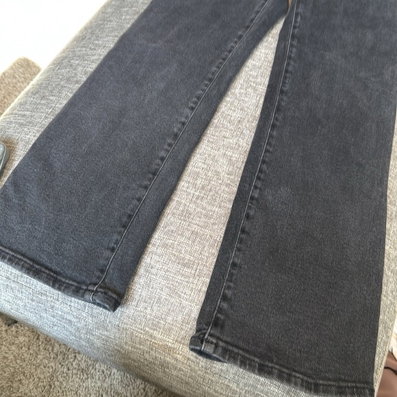 - Madewell Cali Demi Boot Jeans Black Wash High Rise Stretch Crop Size 24 - Picture 12 of 14